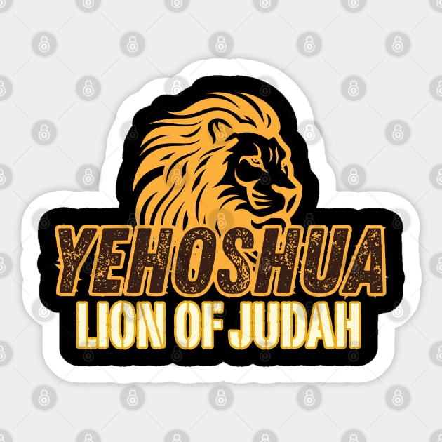 Lion of Judah Sticker by Kikapu creations